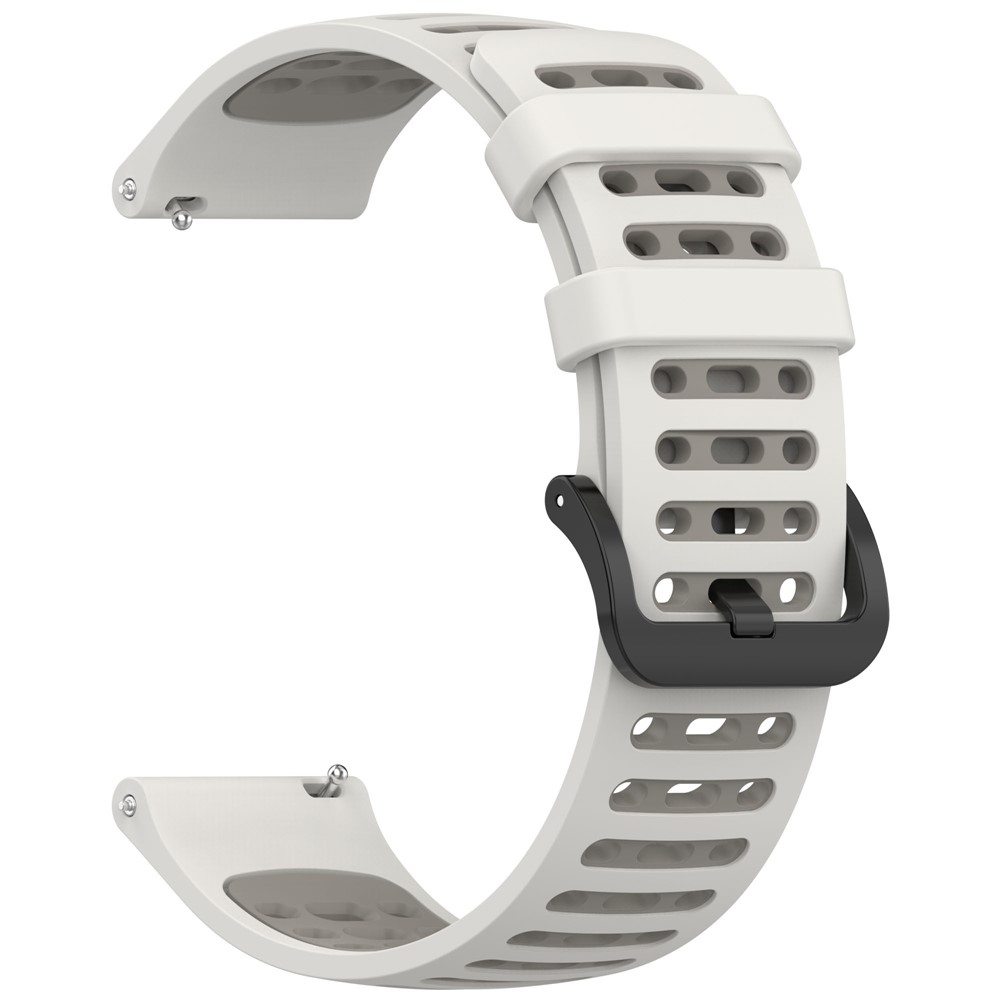 Rang szilikon karkötő, 22 mm, Xiaomi Watch S4 47 mm-hez – fehér/szürke