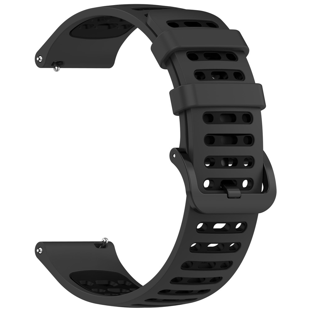 Rang szilikon karkötő, 22 mm, Xiaomi Watch S4 47 mm-hez – szürke/fekete