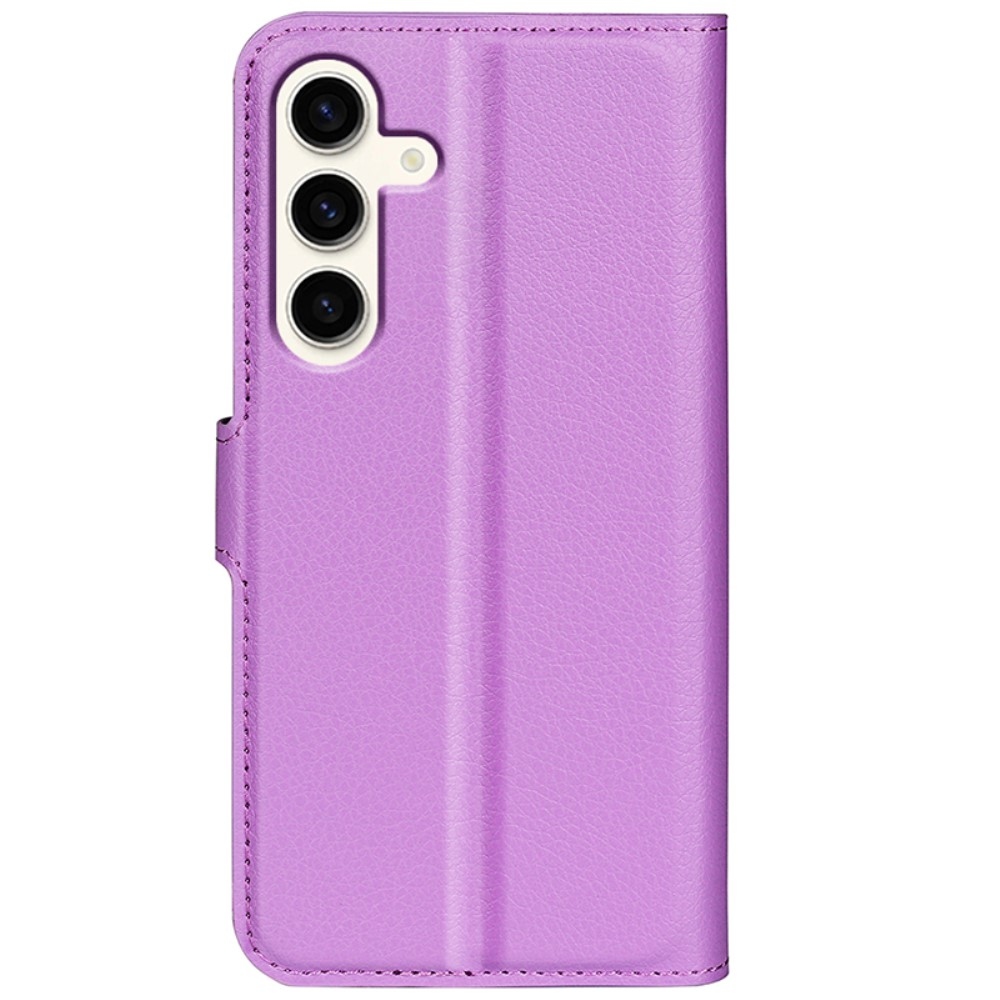 Litchi könyv tok Samsung Galaxy S24+ készülékhez - lila