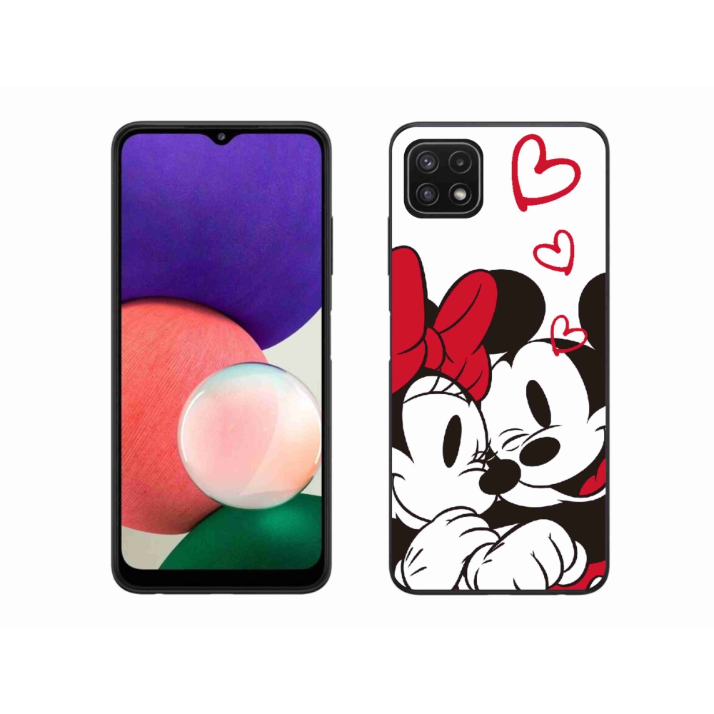 Zselés borítás mmCase Samsung Galaxy A22 5G - minnie és mickey