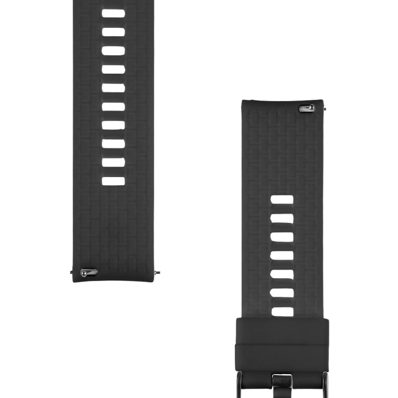 Taktikai gyorskioldó szilikon szíj 22mm fekete