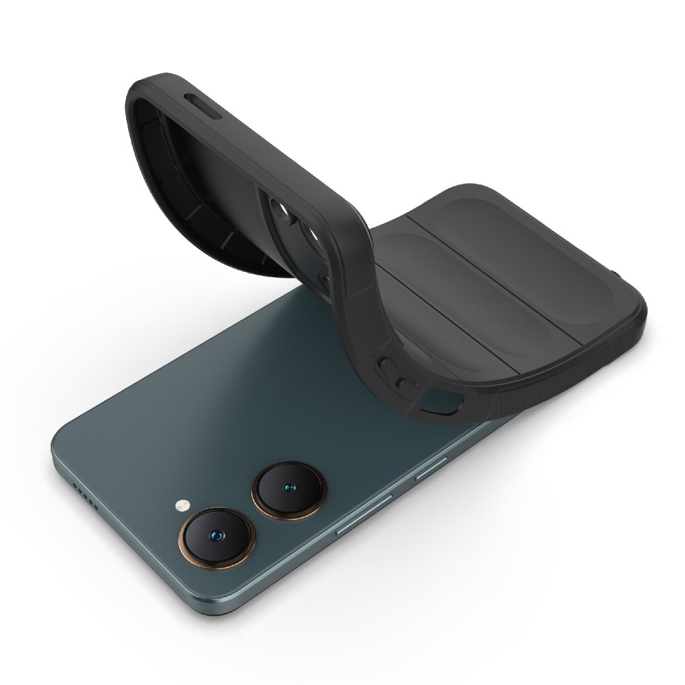 Rugg tartós zselés tok a Vivo Y28s 5G készülékhez - fekete