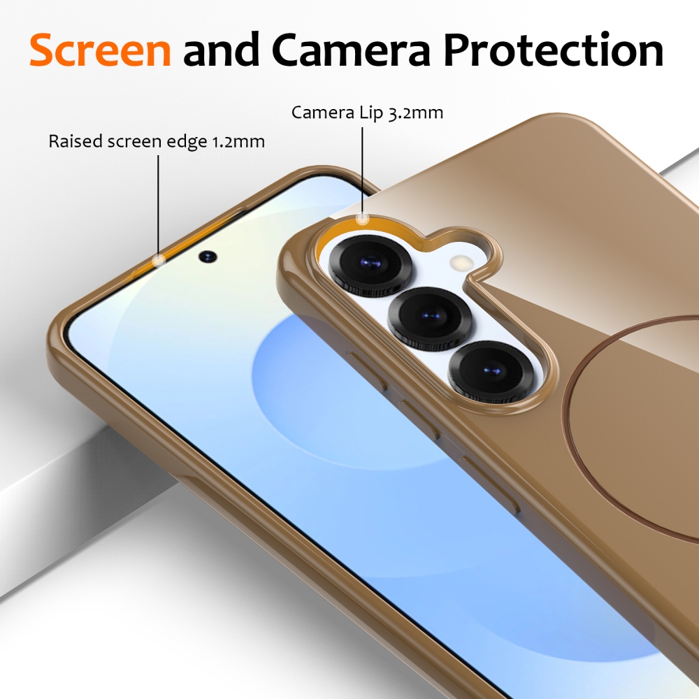 MagSafe zselés tok Samsung Galaxy S25 FE készülékhez - arany színben