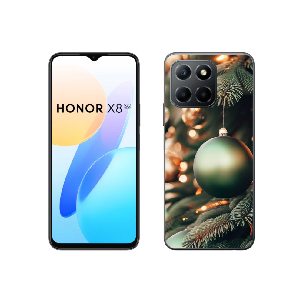 Gél borítás mmCase a Honor X8 5G/70 Lite 5G számára - karácsonyi dekorációk 1