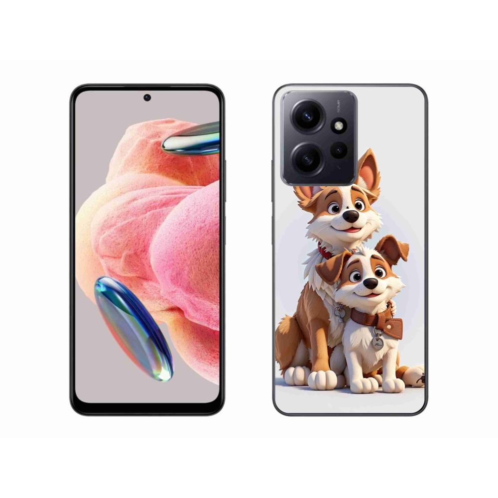 Gél borítás mmCase a Xiaomi Redmi Note 12 4G-hez - rajzoló kutyákhoz