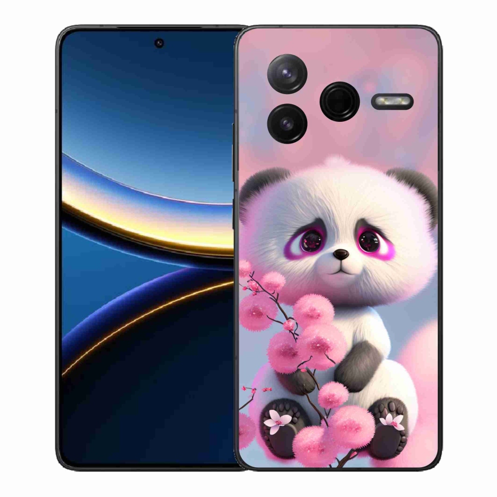 Gél borítás mmCase a Xiaomi Poco F7 Pro számára - aranyos panda 1