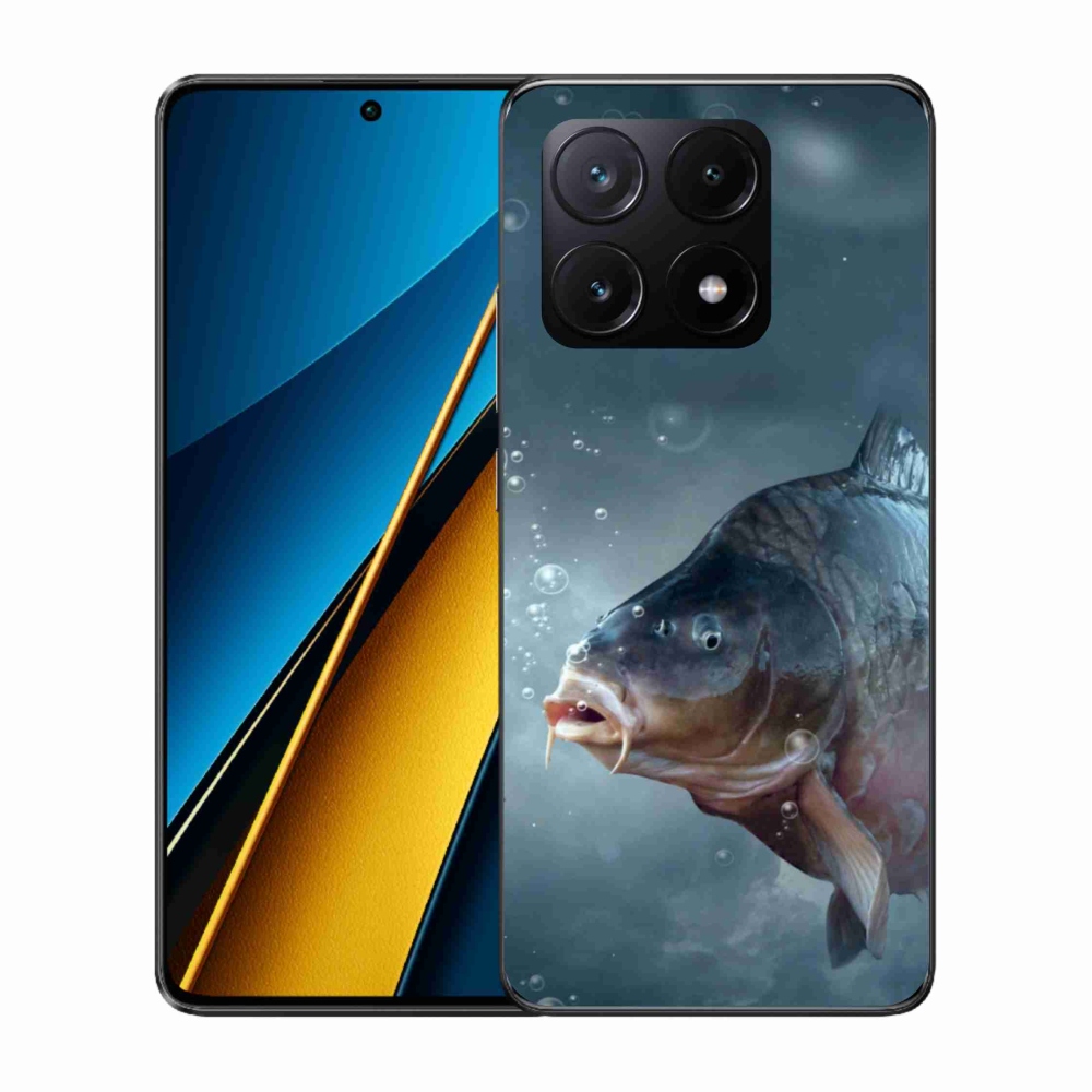 Gél borítás mmCase a Xiaomi Poco X6 Pro 5G számára - ponty és buborékok