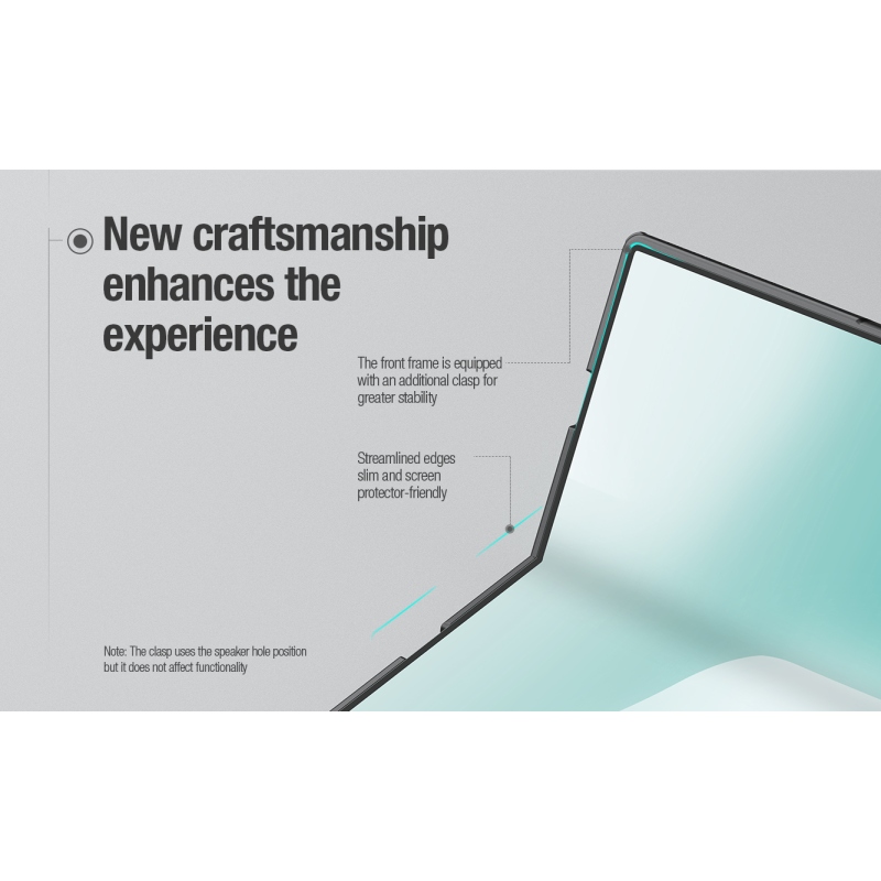 Nillkin Super Frosted FOLD mágneses hátlap a Samsung Galaxy Z Fold 8-hoz, fekete