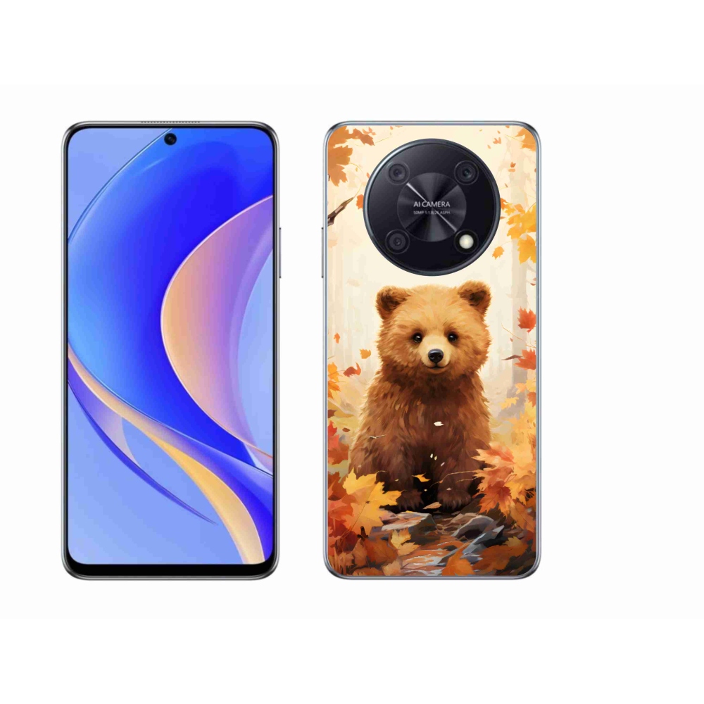 Gél borítás mmCase a Huawei Nova Y90-hez - medve az erdőben