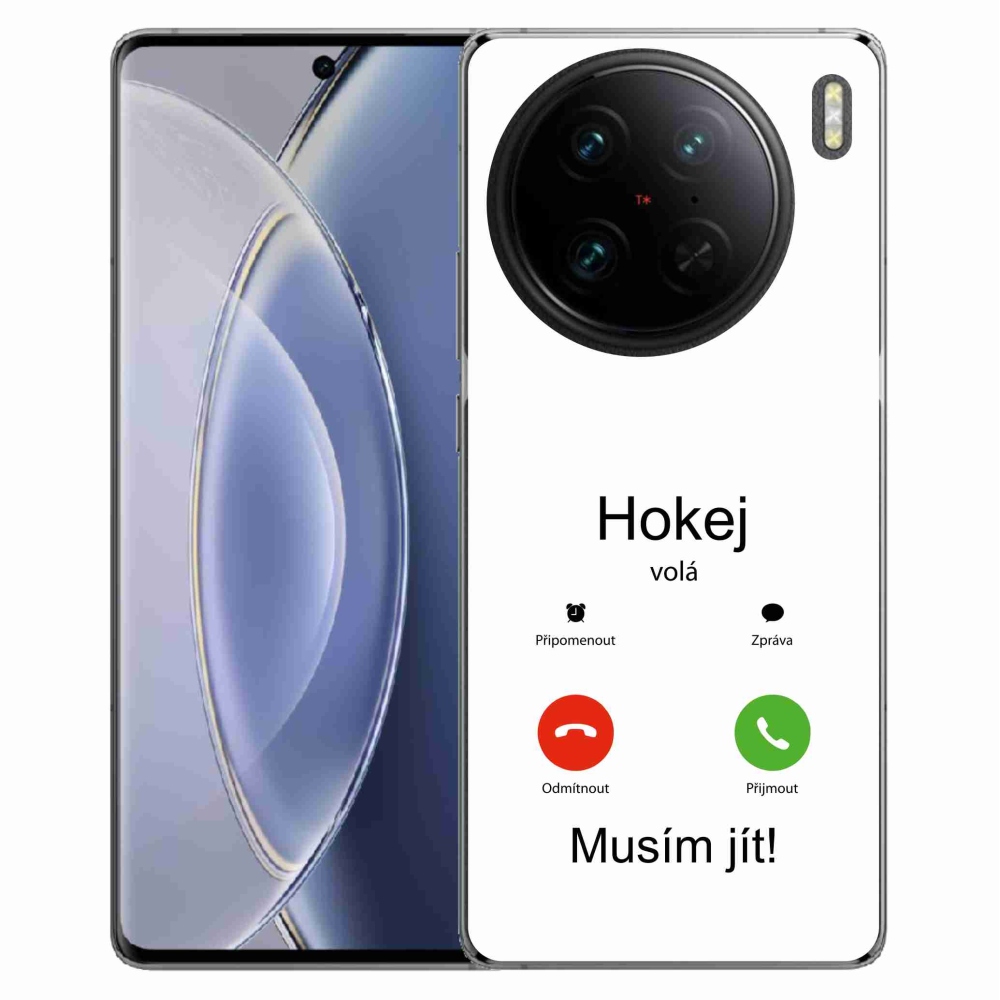 Gél borítás mmCase a Vivo X90 Pro - hoki hívások fehér háttérrel