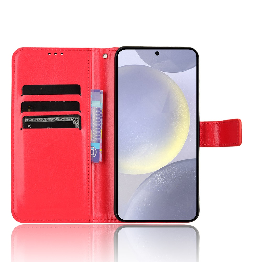 Őrült könyv tok Samsung Galaxy S25 FE készülékhez - piros