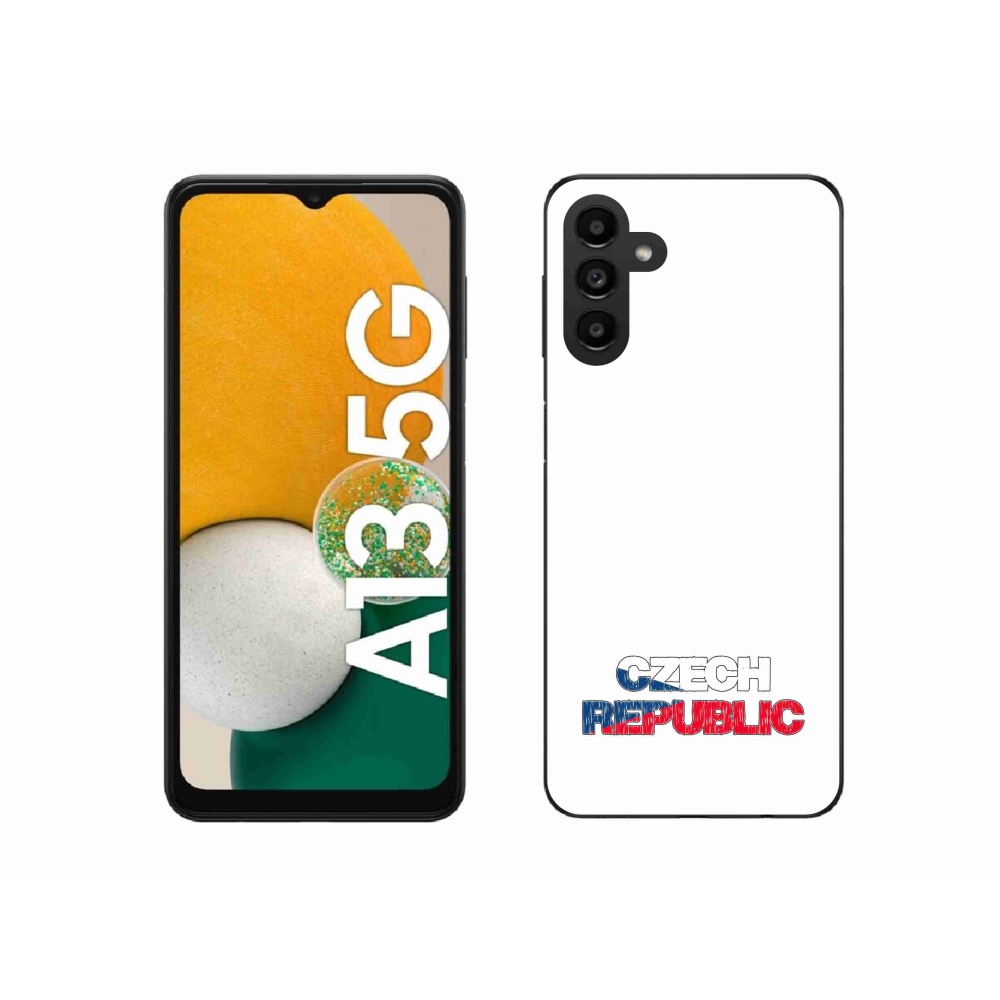 Gél borítás mmCase Samsung Galaxy A13 5G - Csehország fehér háttérrel