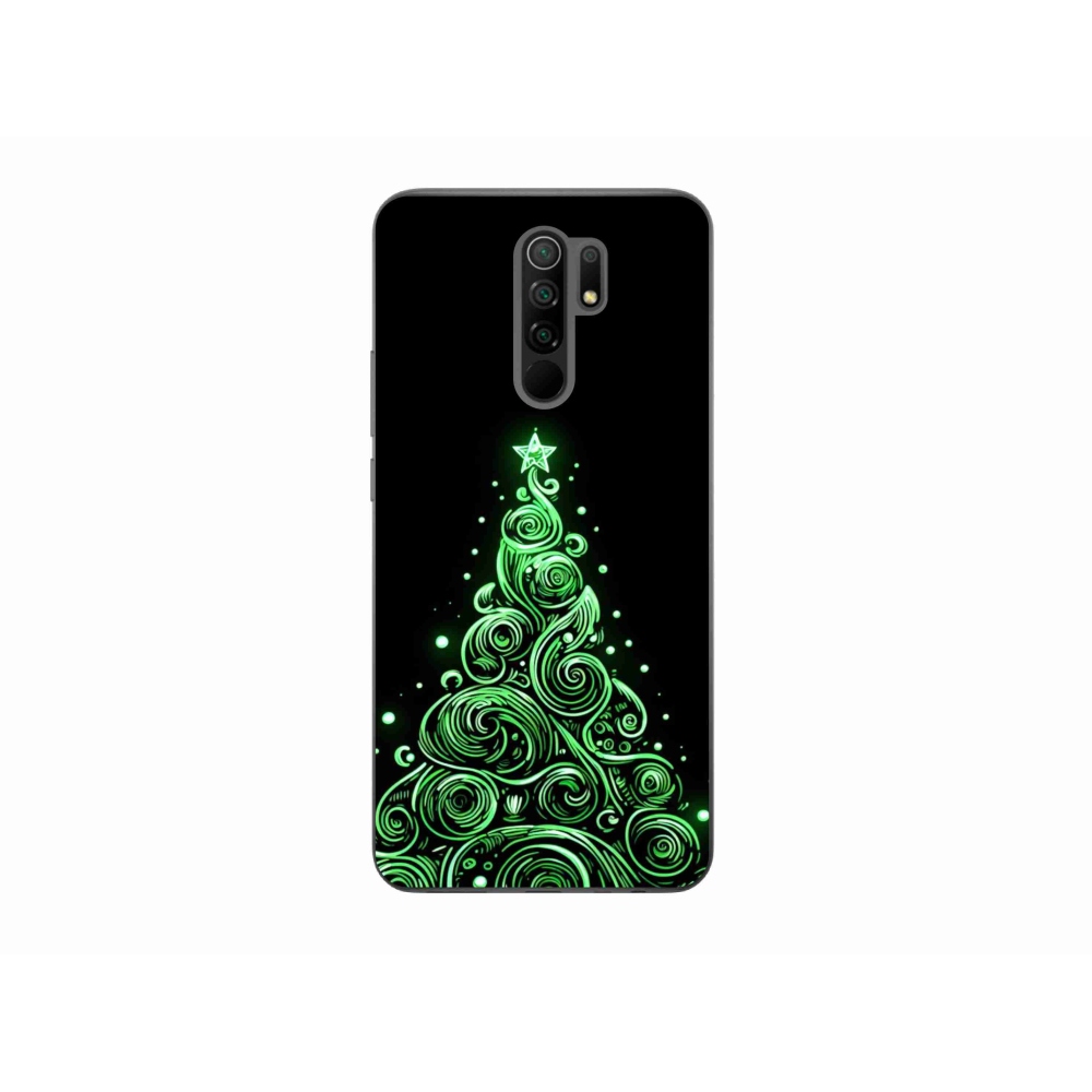Gél borítás mmCase a Xiaomi Redmi 9-hez - neon karácsonyfa 3