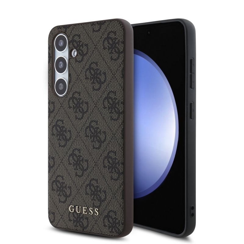 Guess 4G hátlap Samsung Galaxy S24 FE barna színű készülékhez
