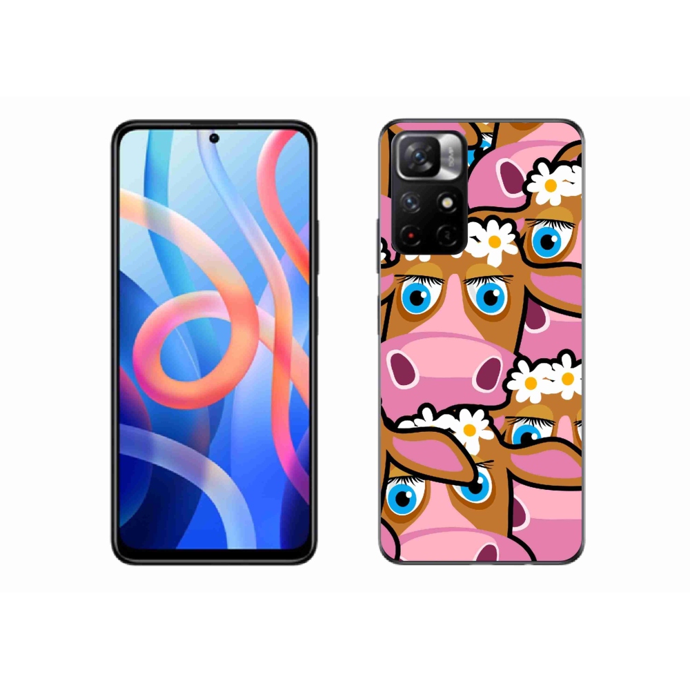 Gél borítás mmCase a Xiaomi Redmi Note 11S 5G számára - rajzfilm tehenek