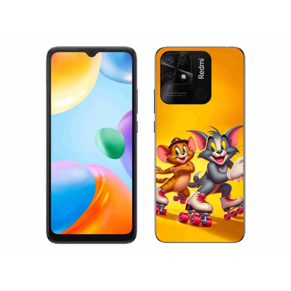 Gél borító mmCase a Xiaomi Redmi 10C-hez - tom and jerry