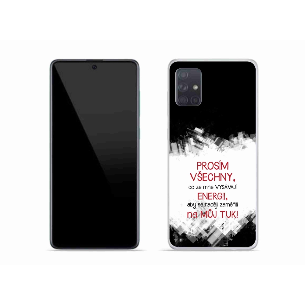 Gél borító mmCase Samsung Galaxy A51 - vicces szöveg 1 piros