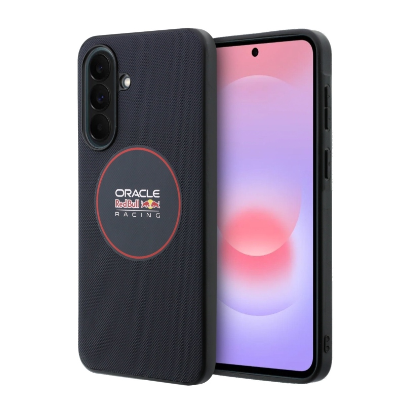 Red Bull PU bőr Red Ring MagSafe hátlap a Samsung Galaxy A37 Navy számára