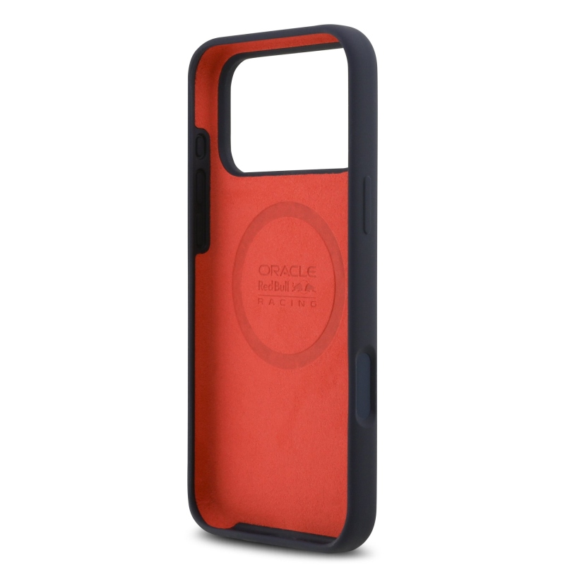 Red Bull szilikon kék gyűrűs MagSafe hátlap iPhone 17 Pro Max Navy számára