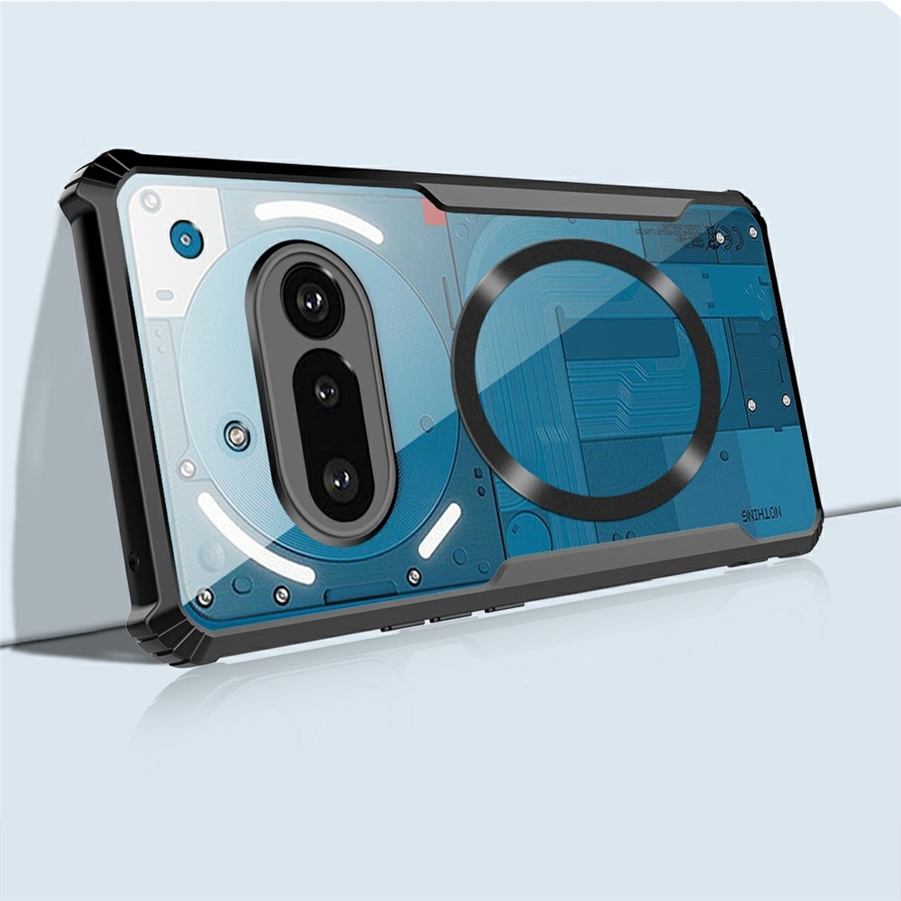 Tartós védőburkolat MagSafe támogatással Nothing Phone (3a) készülékhez - fekete