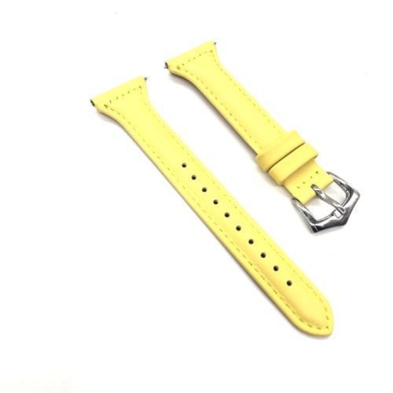 Valódi bőrszíj Fitbit Versa készülékhez - sárga