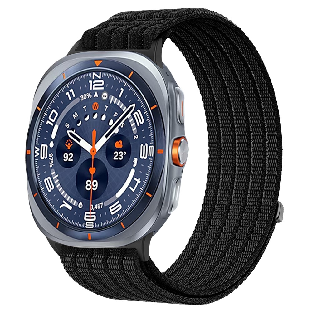Reply nylon szíj a Samsung Galaxy Watch Ultra (2025) 47 mm-es modellhez – fekete