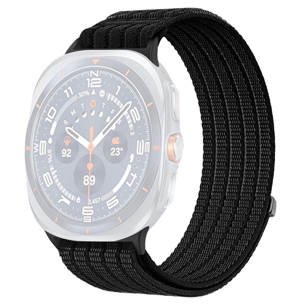 Reply nylon szíj a Samsung Galaxy Watch Ultra (2025) 47 mm-es modellhez – fekete