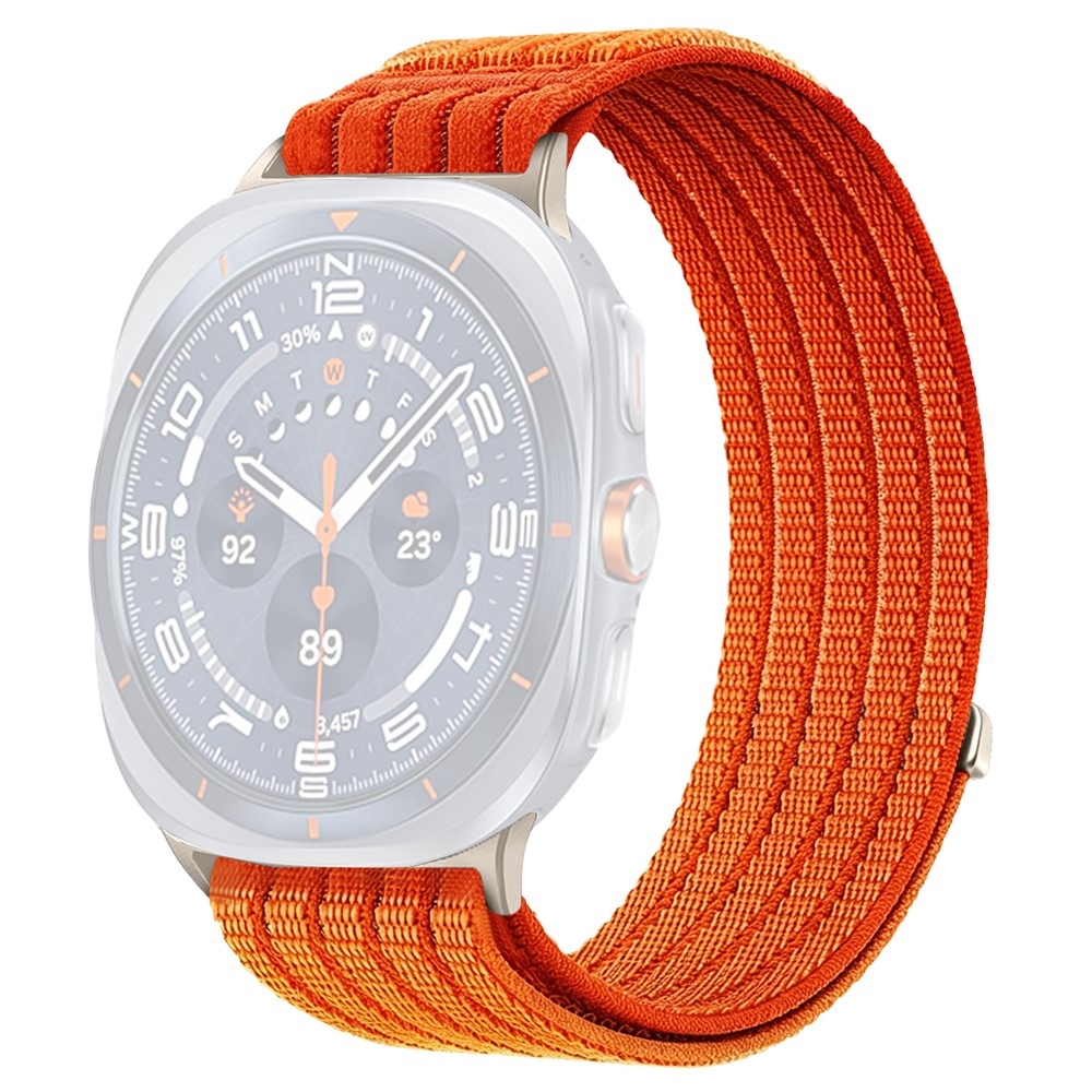 Reply nylon szíj a Samsung Galaxy Watch Ultra (2025) 47 mm-es modellhez – narancssárga