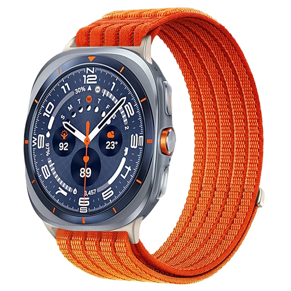 Reply nylon szíj a Samsung Galaxy Watch Ultra (2025) 47 mm-es modellhez – narancssárga