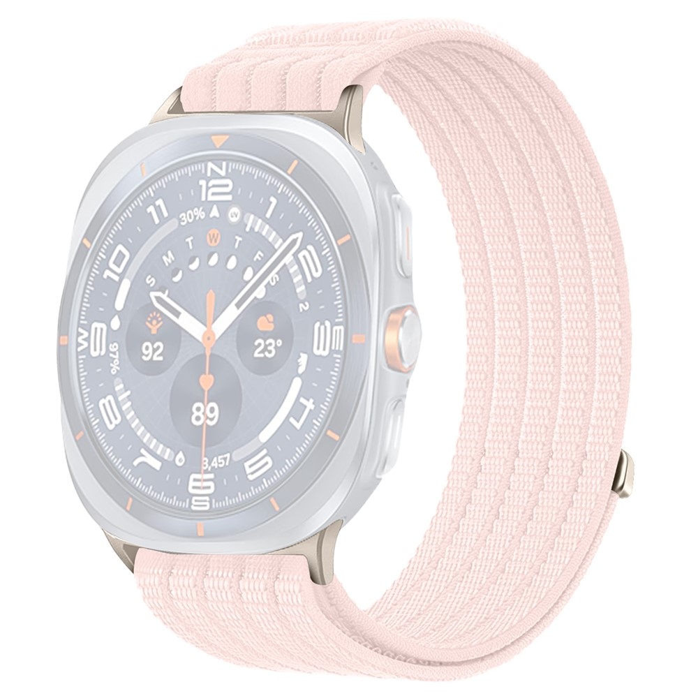 Reply nylon szíj a Samsung Galaxy Watch Ultra (2025) 47 mm-es modellhez – rózsaszín