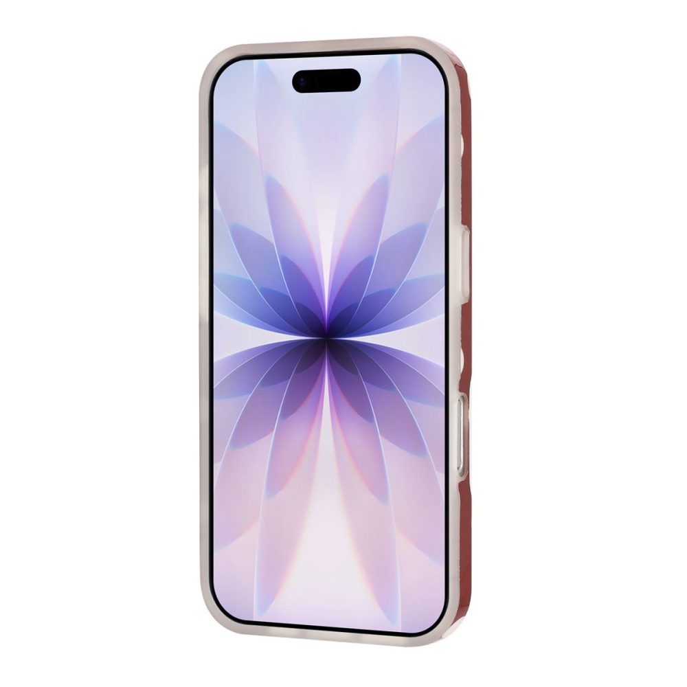 Retro Dot gél tok iPhone 18 Pro Max/17 Pro Max mobiltelefonhoz – piros
