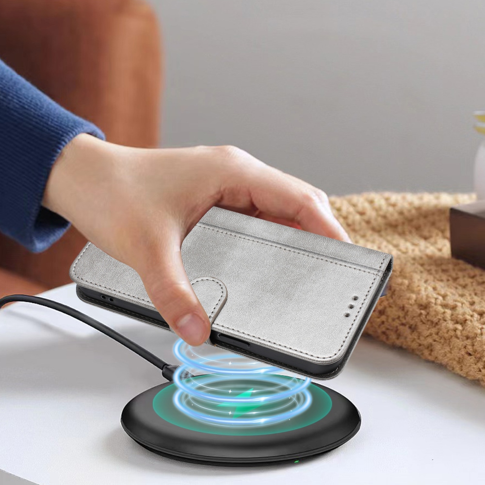 Retros könyv tok T-Mobile T Phone 3 készülékhez - szürke