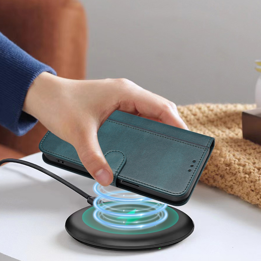 Retros könyv tok a T-Mobile T Phone 3 készülékhez - sötétzöld