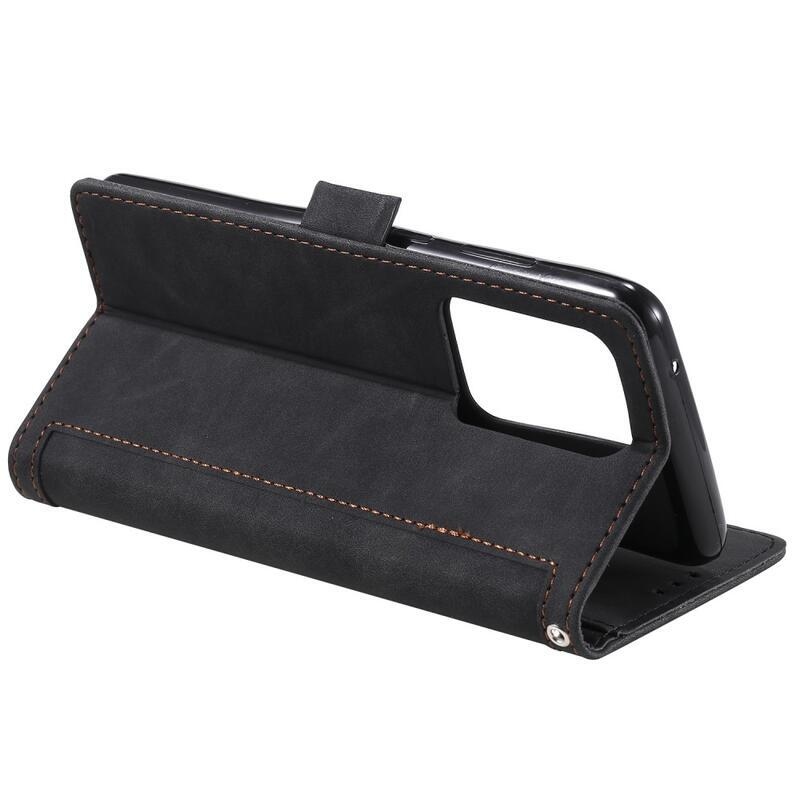 Retro záródó tok Samsung Galaxy Note 20 Ultra készülékhez - fekete