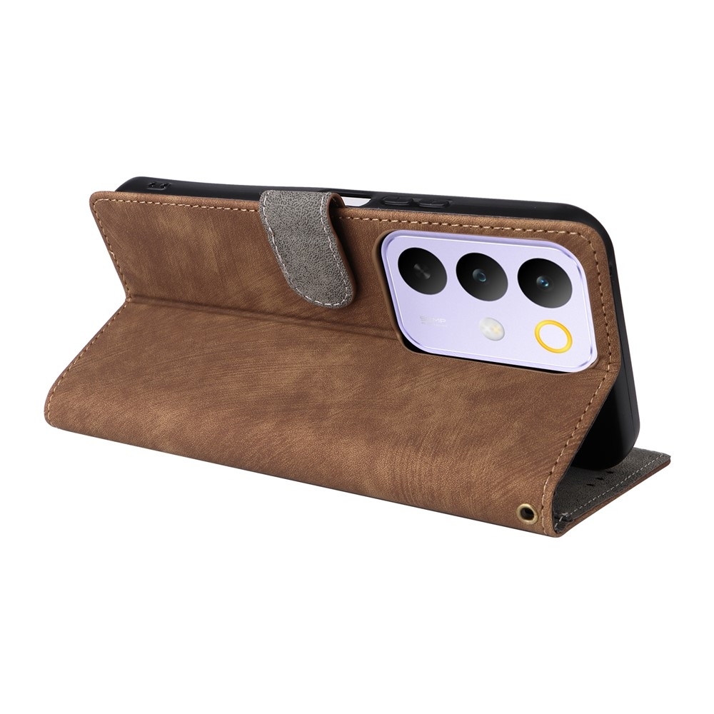 RFID könyvtáska a Realme C83 készülékhez - barna