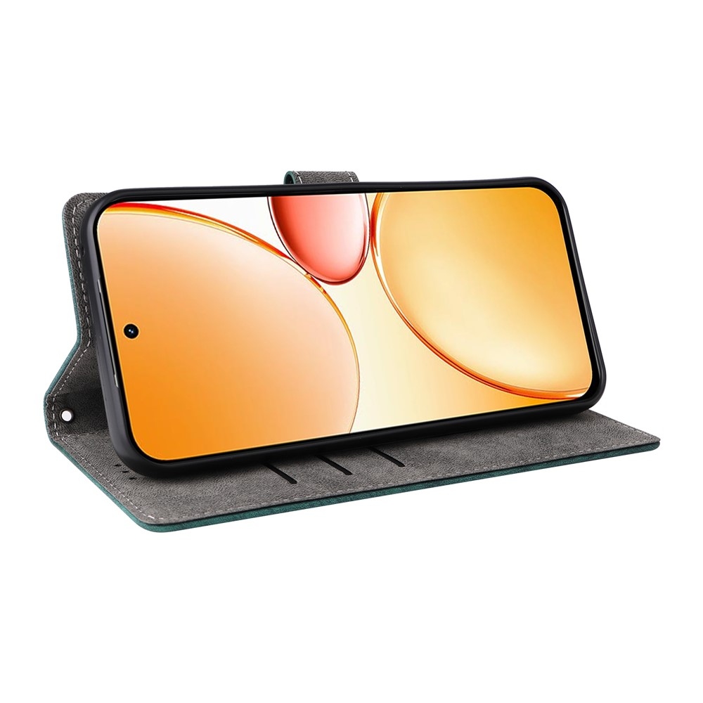 RFID könyvtáska a Realme C83 készülékhez - zöld