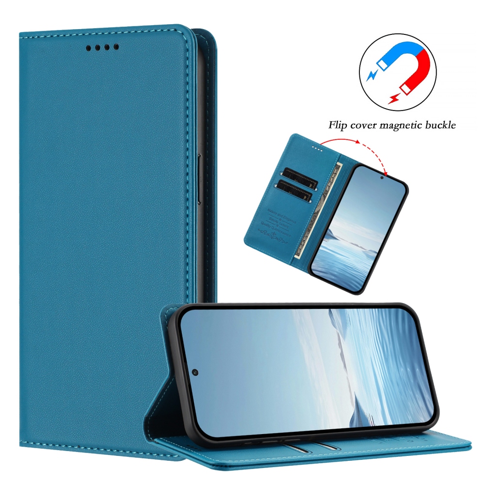 RFIDS könyvtáska Realme GT 8 Pro 5G készülékhez - világoskék színben