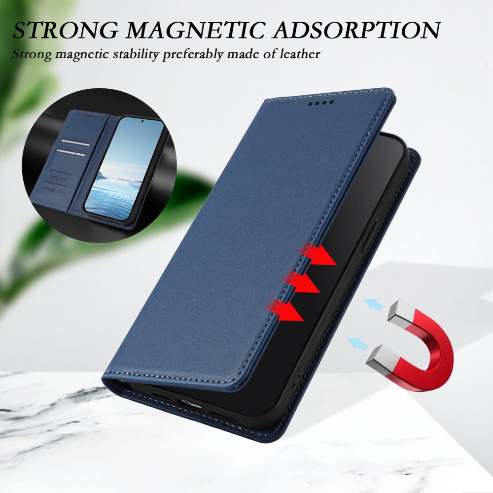 RFIDS könyvtáska Realme GT 8 Pro 5G készülékhez - sötétkék