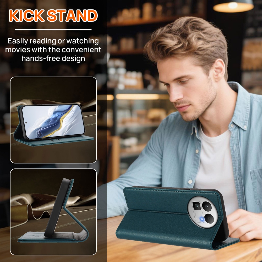 RFIDS könyvtáska a Realme GT 8 Pro 5G készülékhez - zöld