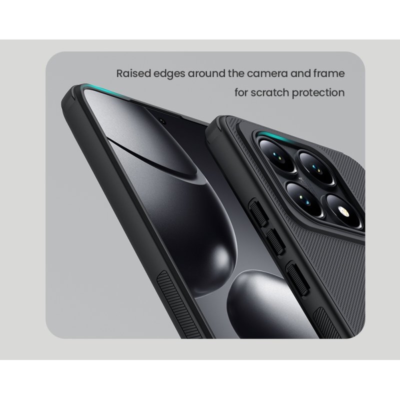 Nillkin Super Frosted PRO mágneses hátlap Xiaomi 14T Pro Fekete