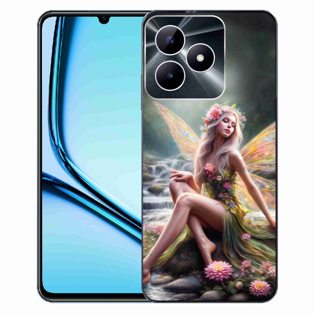 Zselés borító mmCase a Realme Note 50 - pillangó nőhöz 1