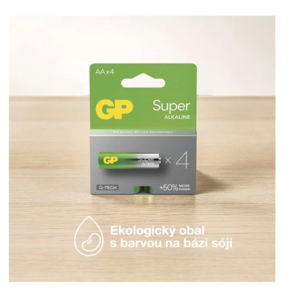GP Super AA alkáli elemek (LR6) - 4db