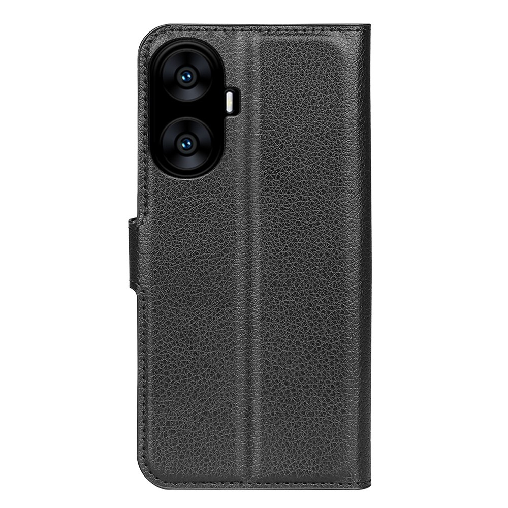 Litchi könyvtáska a Realme C55 készülékhez - fekete