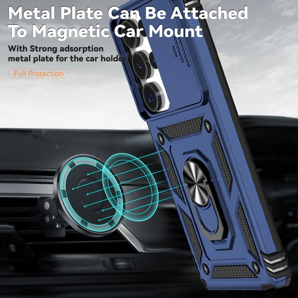 Gyűrűálló borítás Samsung Galaxy S25 Ultra készülékhez - kék