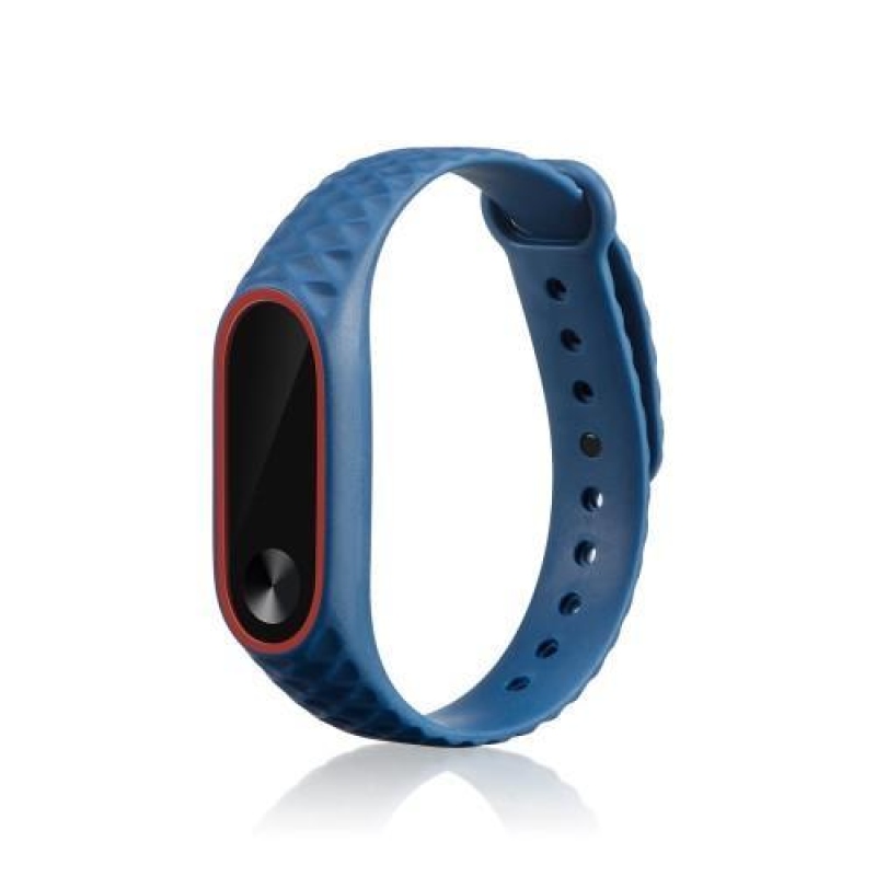 Rhomb gél szíj a Xiaomi Mi Band 2 készülékhez - piros és kék színben