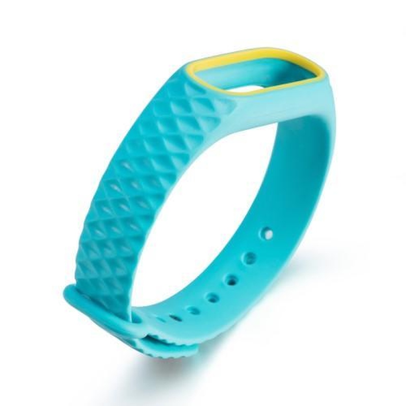 Rhomb gél pánt a Xiaomi Mi Band 2 készülékhez - sárga és kék színben