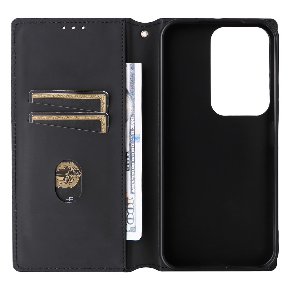 Rombusz könyvtáska a Realme C83 készülékhez - barna