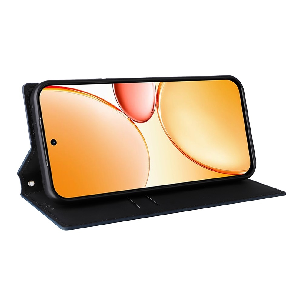 Rombusz könyvtáska a Realme C83 készülékhez - kék