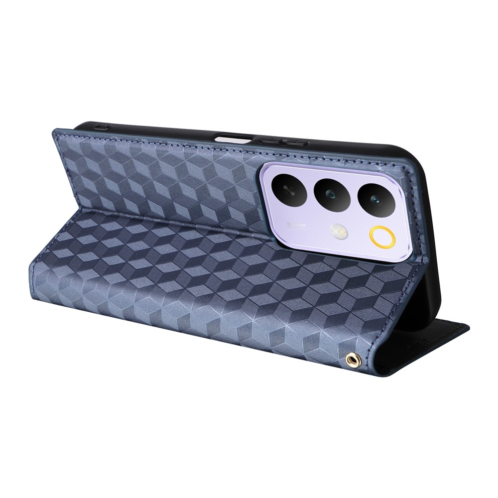 Rombusz könyvtáska a Realme C83 készülékhez - kék