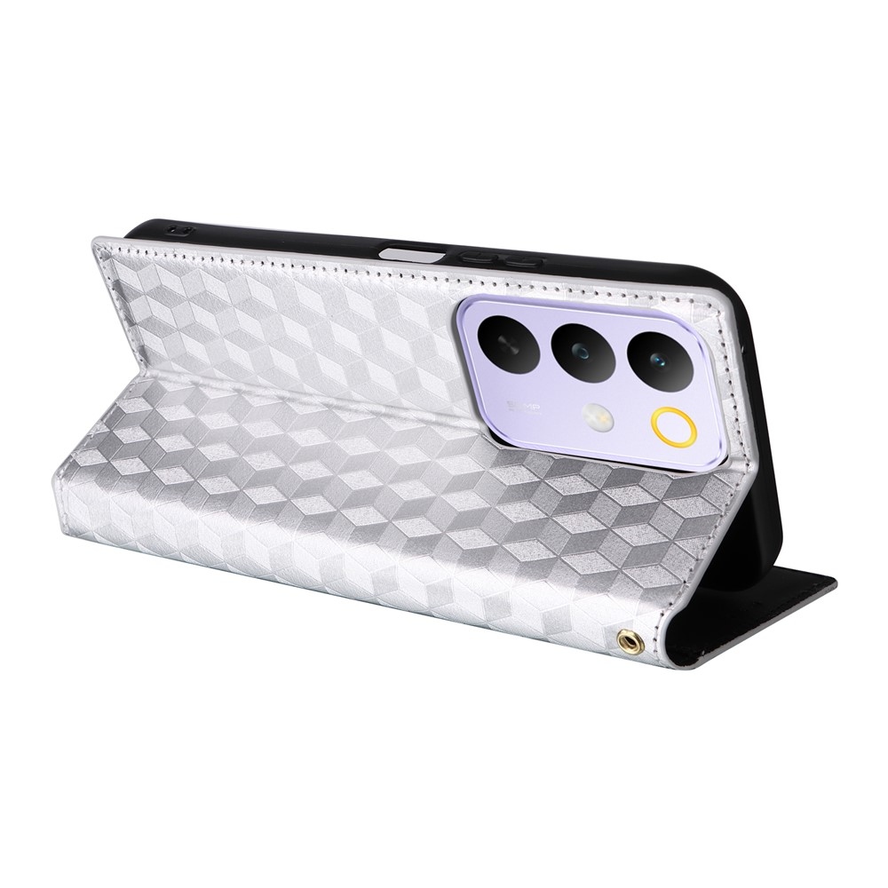 Rhombus könyvtáska a Realme C83 készülékhez - ezüst